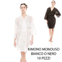 Kimono Monouso per Estetista Centro Estetico SPA Wellness Massaggi – Confezione da 10 Pezzi_0