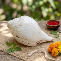 100% Natural Vama Varti Shankh (Conch Shell)