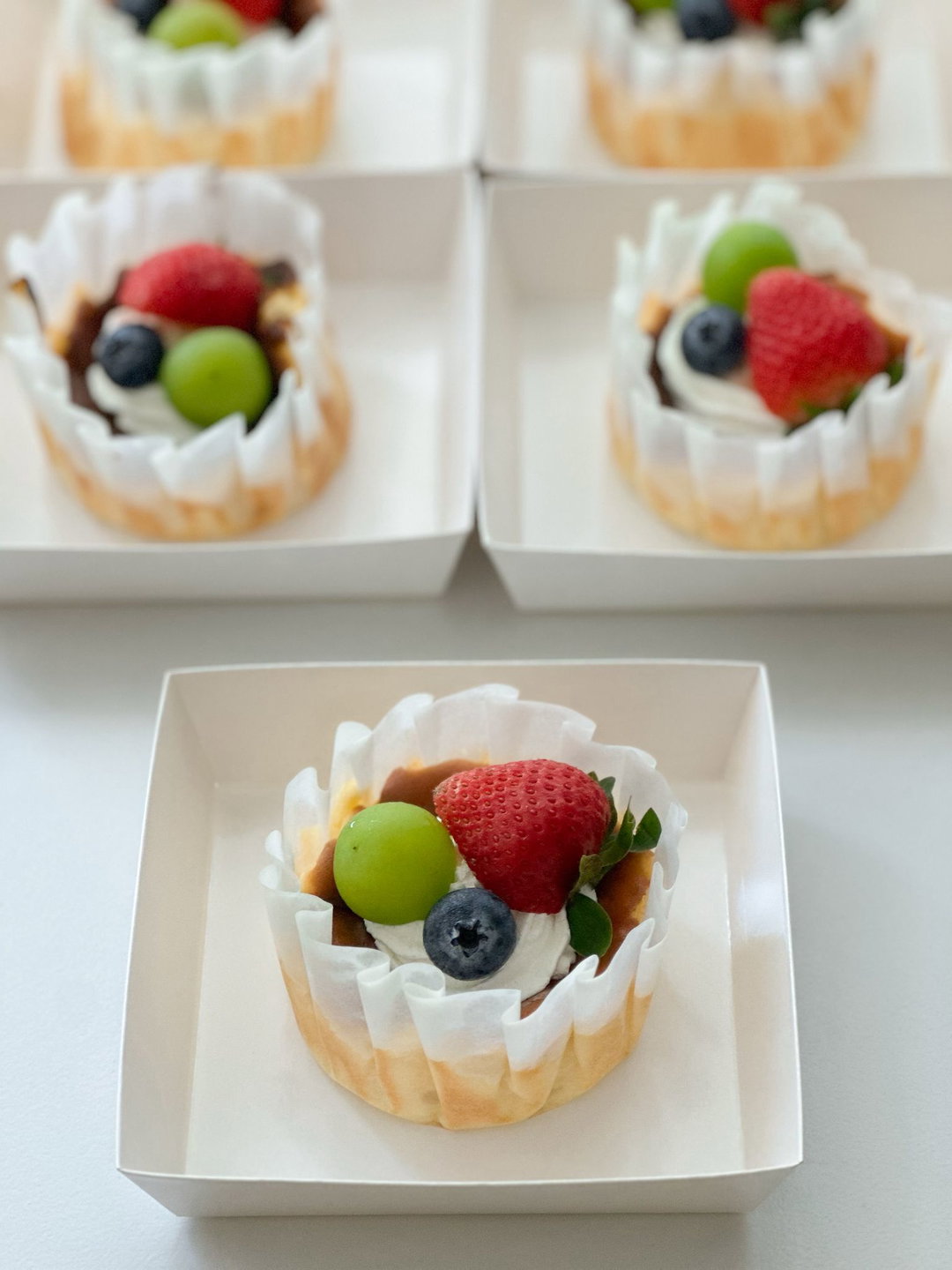 Mini Burnt Cheesecake  