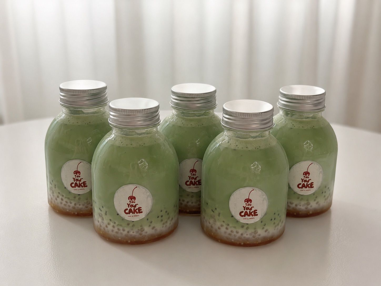 Matcha sago fresh milk_0