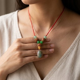 Gemini (Gemeaux / Mithun) Zodiac Kavach Necklace