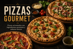 Pizzas Gourmet → Gourmet Pizzas🍕🍕🍕🍕🍕