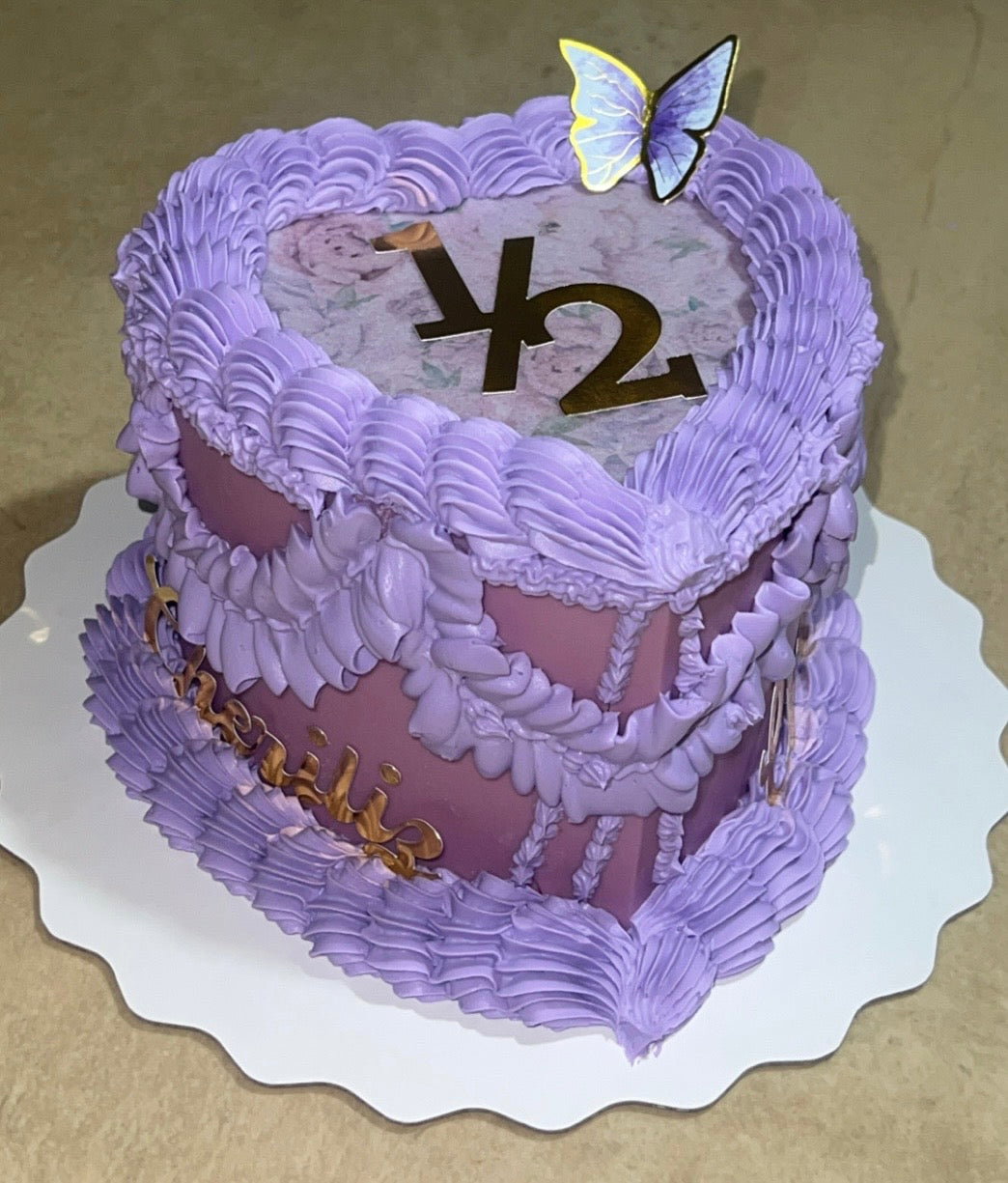 Custom Heart Cakes