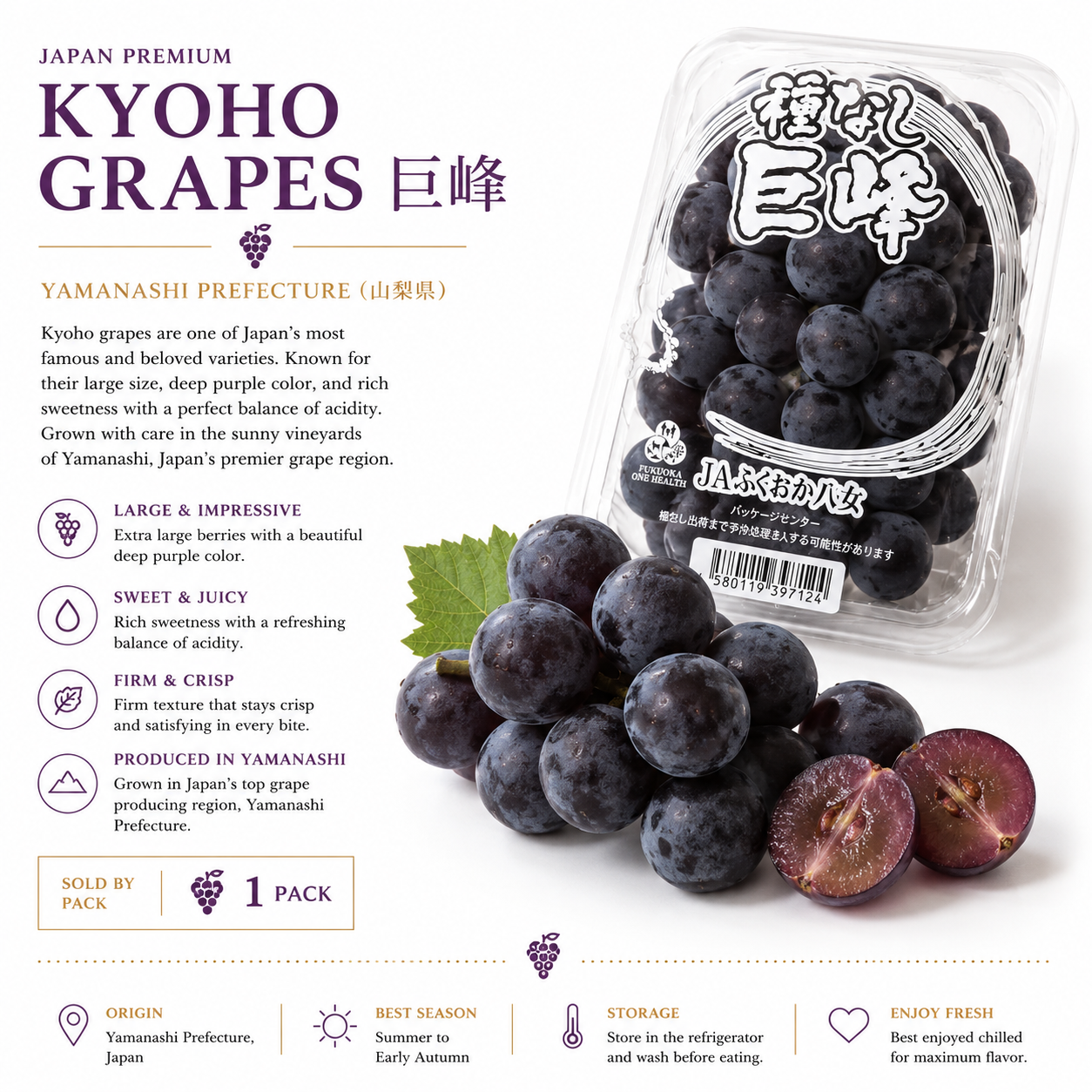 Kyoho Grapes 巨峰 | Yamanashi Prefecture (山梨県) _0