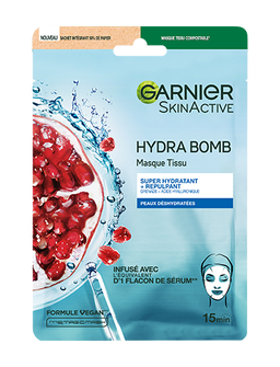 Garnier Masque Tissu Grenade Hydratant et Repulpant