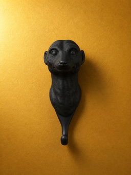 Meerkat Bust Wall Hook     