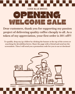 Welcome sale