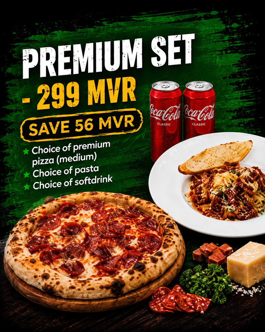 "3 IN 1" PREMIUM COMBO SET - 299 MVR