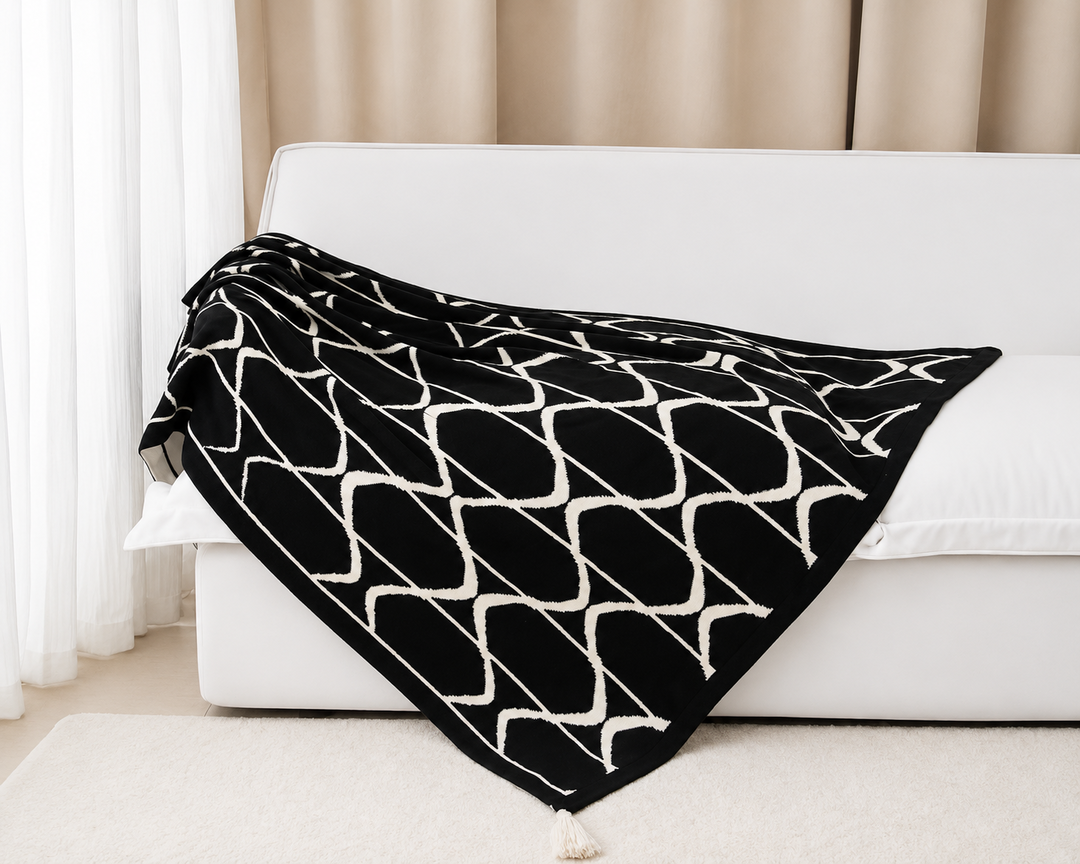 Soft Knitted Throw Blanket