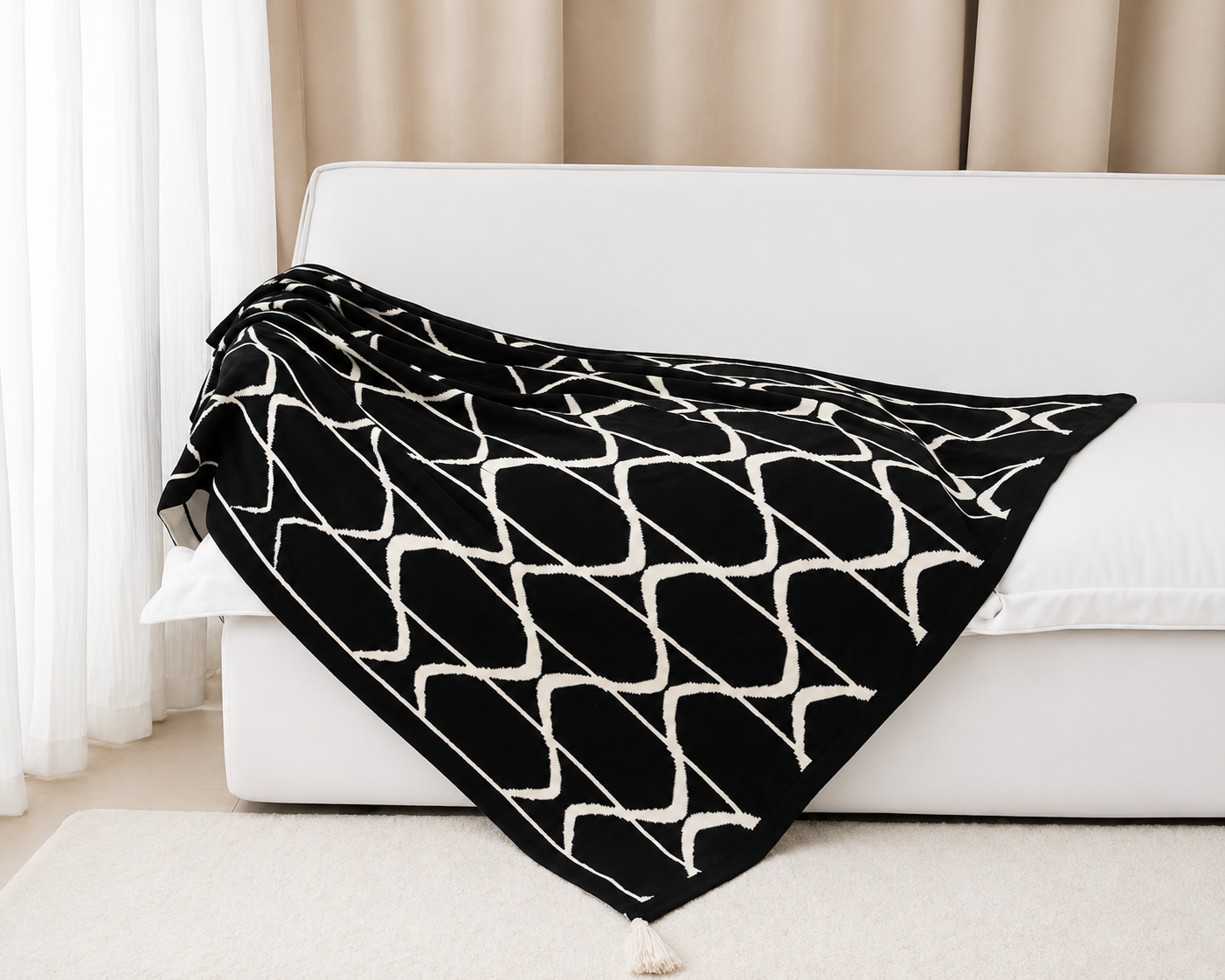 Soft Knitted Throw Blanket_0
