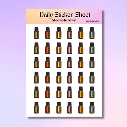 Essential Oil Sticker Sheet 