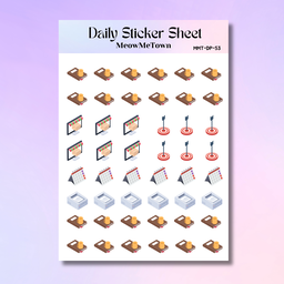 Office Tasks 2 Sticker Sheet 