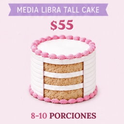 Dominican Cake - 1/2 Pound - TALL Cake