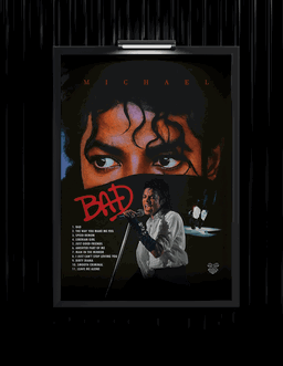 Michael Jackson Bad Wall Poster