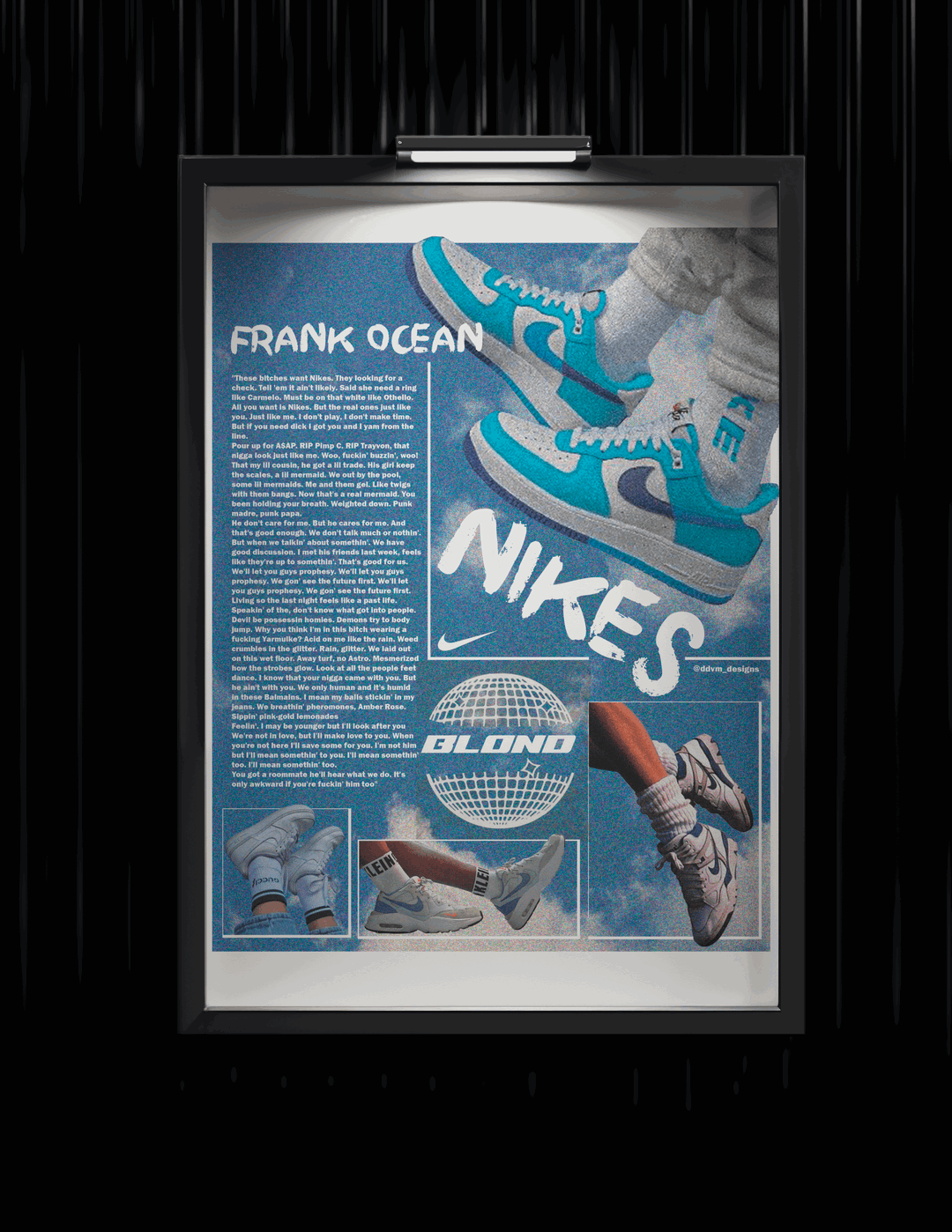 Frank Ocean 'Nikes' Wall Poster