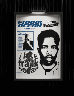 Frank Ocean 'Missing' Wall Poster