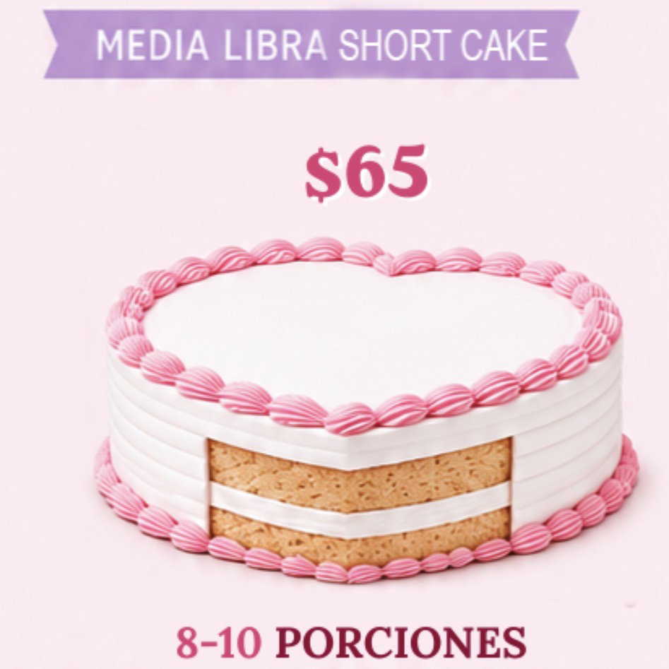 Dominican Cake - HEART SHAPE - 1/2 Pound - SHORT_0