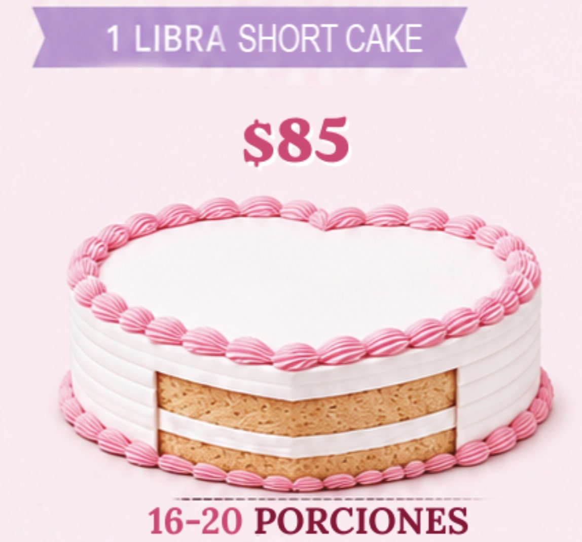 Dominican Cake - HEART SHAPE - 1 Pound - SHORT _0