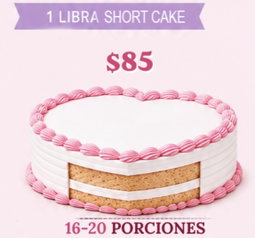 Dominican Cake - HEART SHAPE - 1 Pound - SHORT 
