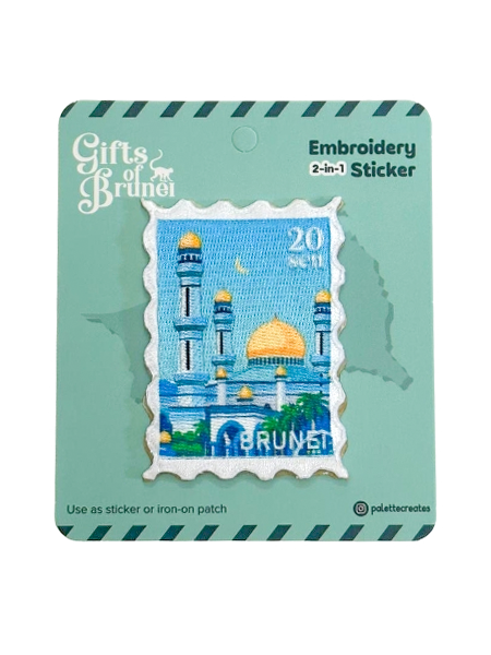 Post Jame Mosque Embroidery Sticker_0