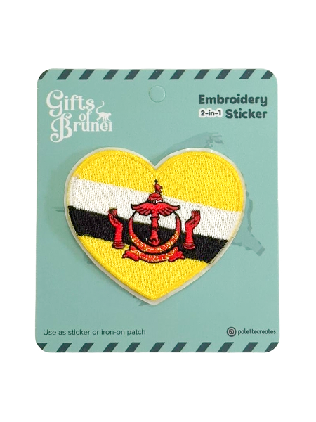 Brunei Flag Embroidery Sticker