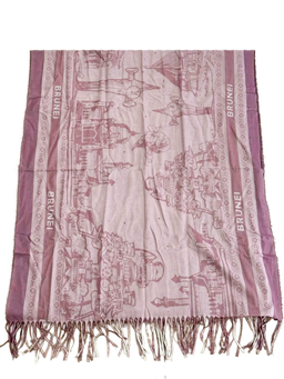 Brunei Sketch Scarf (Deauville Mauve)