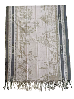Brunei Sketch Scarf (Oxford Tan)