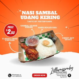 Nasi Sambal Udang Kering