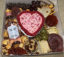 Charcuterie Gift Bites Box with Cake - #1 w/ Moscato