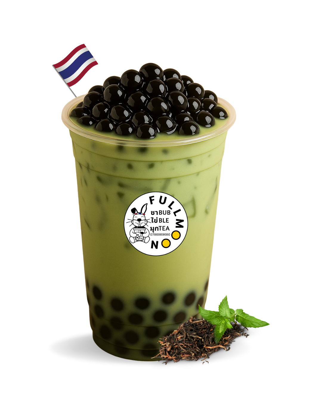 Jasmine Green bubble tea  ชาเขียวนมไข่มุก_0