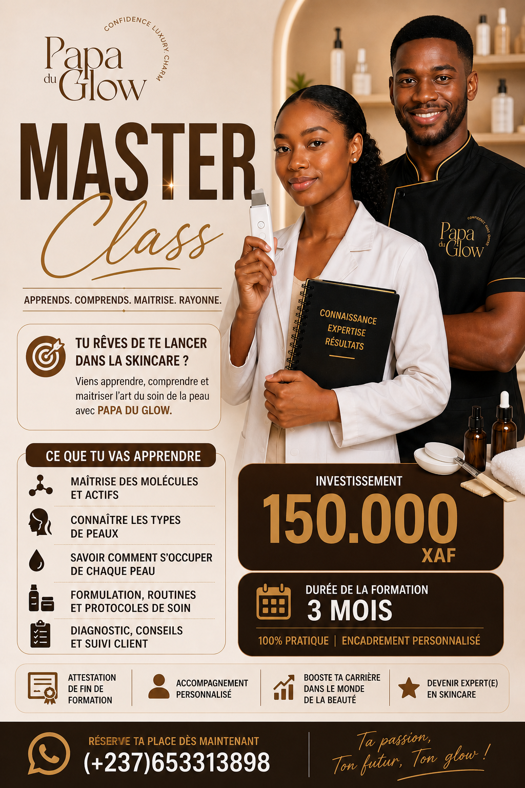 Master Class Papa du Glow – Devenez Expert(e) en Skincare