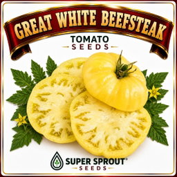 🍅WHITE WONDER/GREAT WHITE BEEFSTEAK TOMATO🍅 x 10 seeds