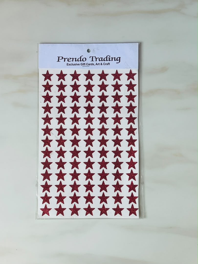 Glitter Star Stickers