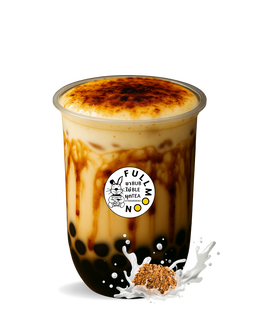 Brown Sugar Cream Bulee Boba ครีมบูเล่ นมสมไข่มุกบราวชูก้า 