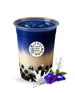Butterfly Pea boba อัญชัญนมสดไข่มุก 