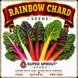 RAINBOW CHARD x 50+organic seeds