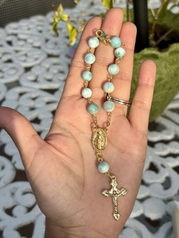 Denario de Larimar 8mm