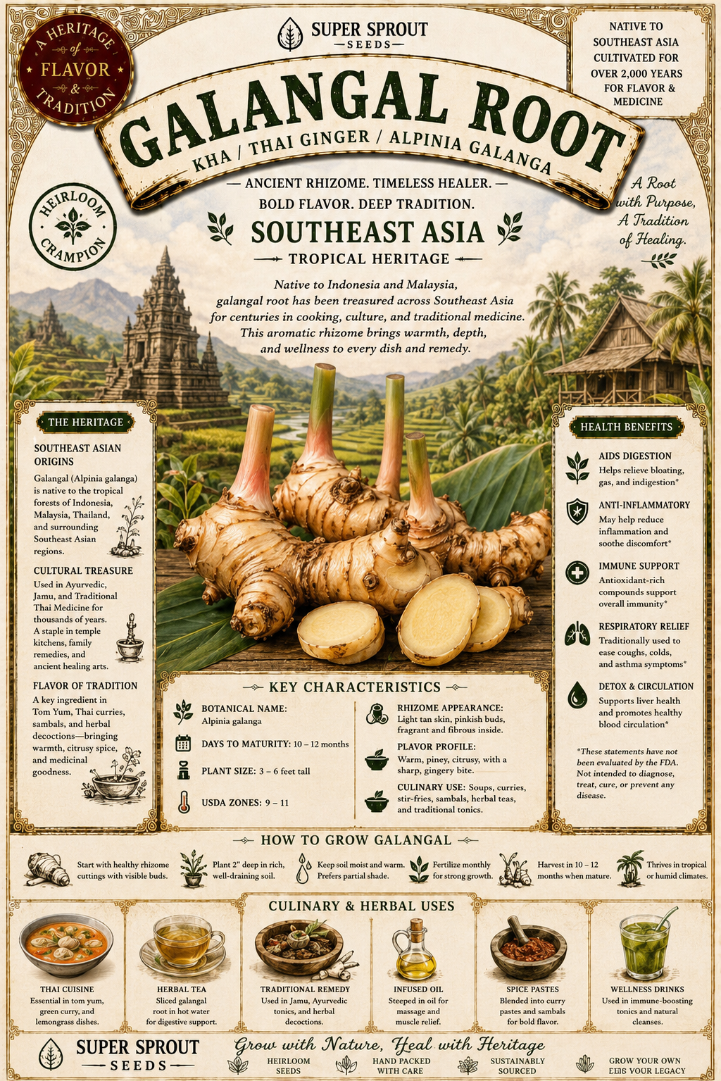 GALANGAL ROOT x 1 root_1