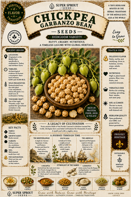 🌿CHICKPEAS🌿 x 20+ organic seeds