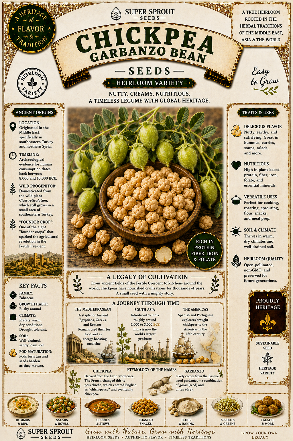 🌿CHICKPEAS🌿 x 20+ organic seeds_1