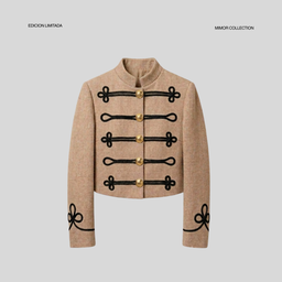Chaqueta Comtesse, Taupe/Negro