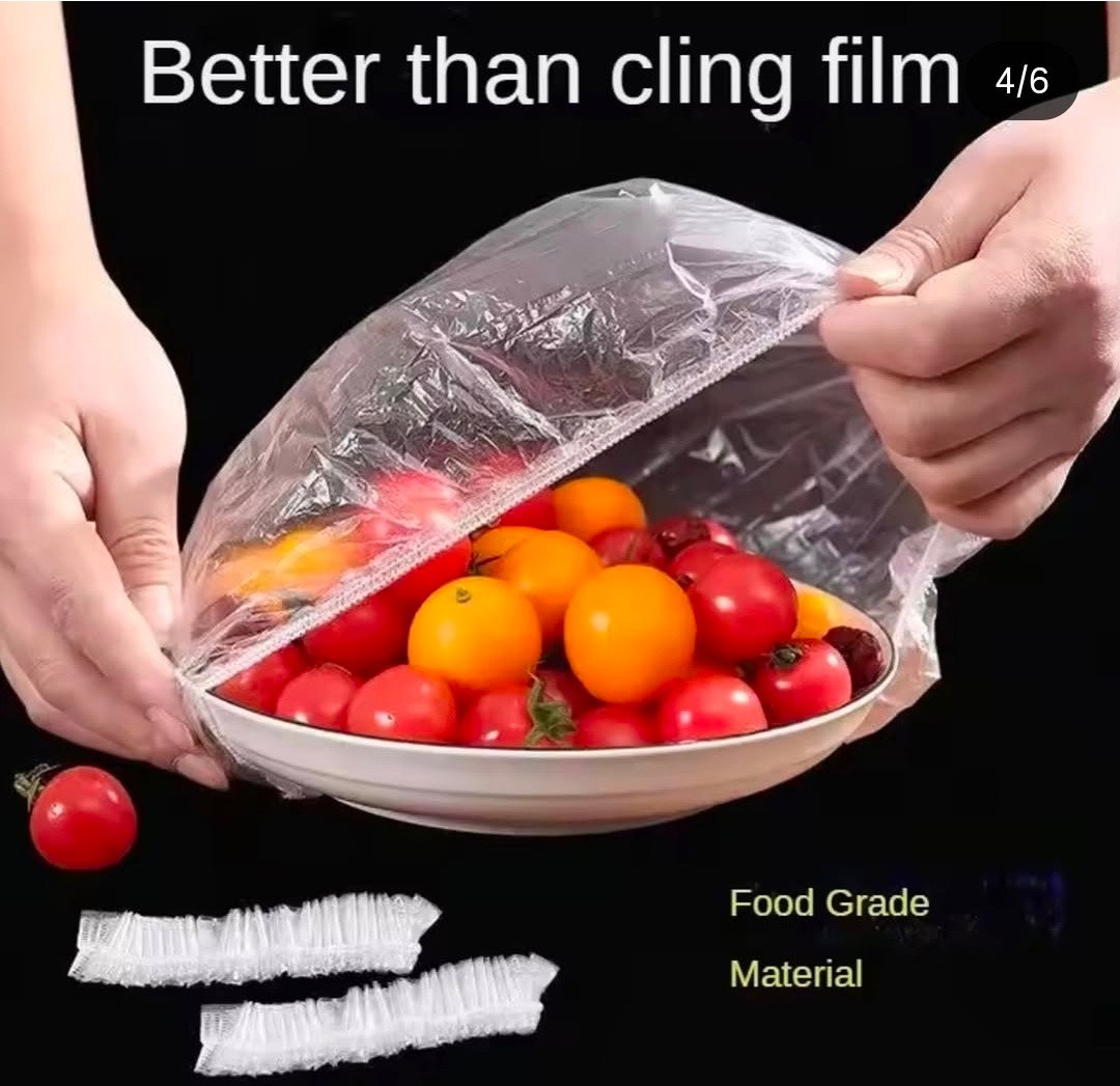 100 Piece Reusable Food Covers _1