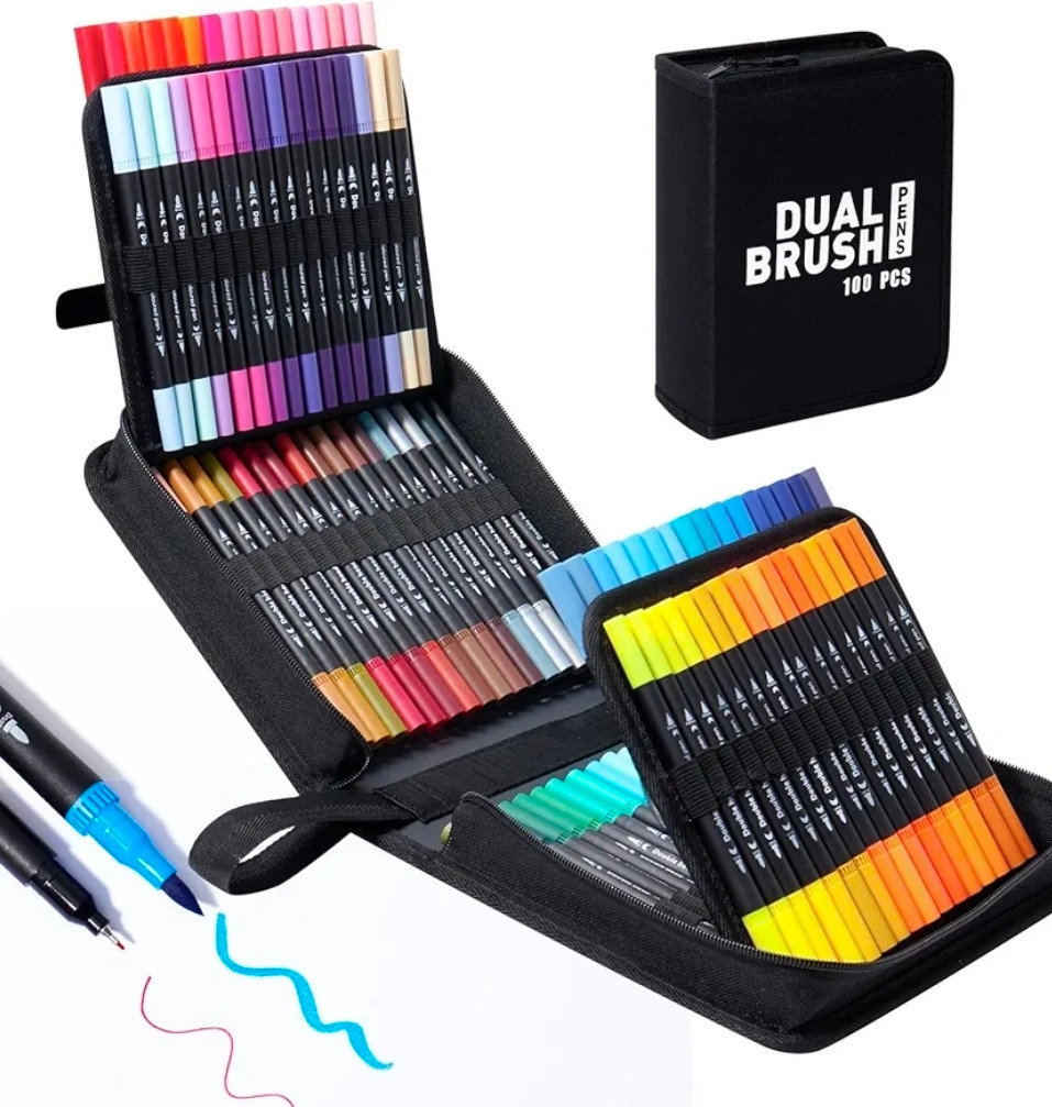 100 Piece Dual Marker Book Set_0