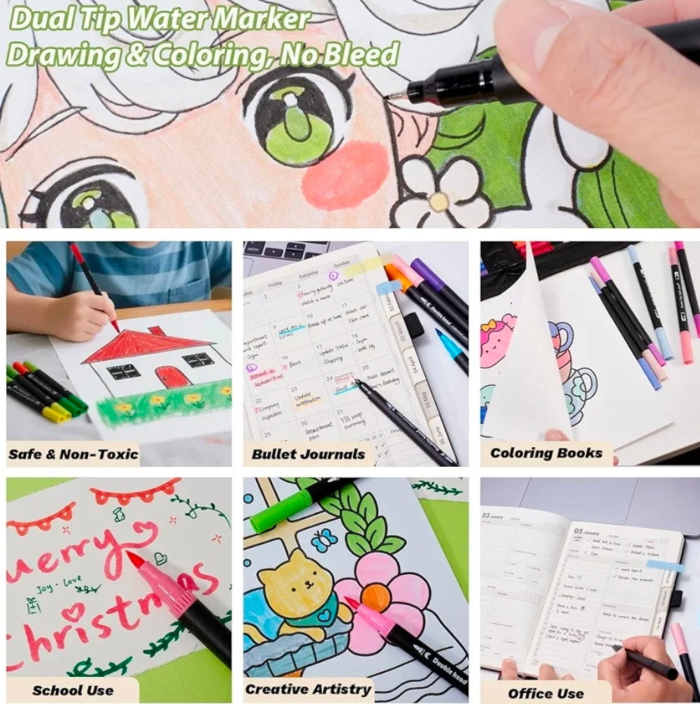 100 Piece Dual Marker Book Set_1