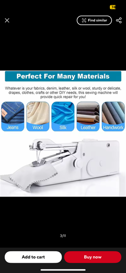  Handheld Sewing Machine