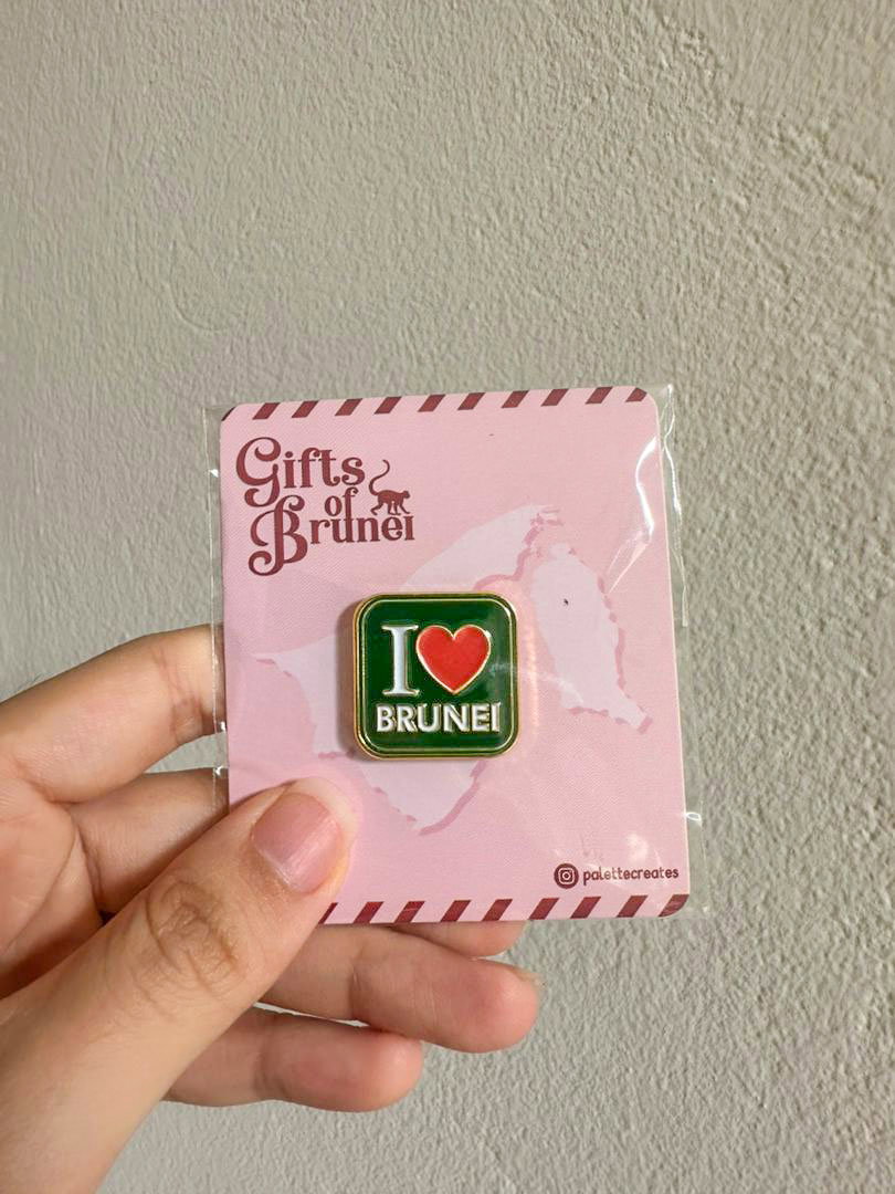 I Love Brunei Pin