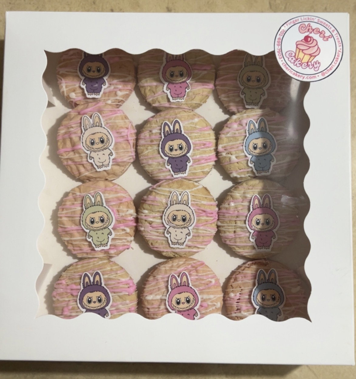 Photo/ Logo Sugar Cookies with Chocolate Drizzle Design_2