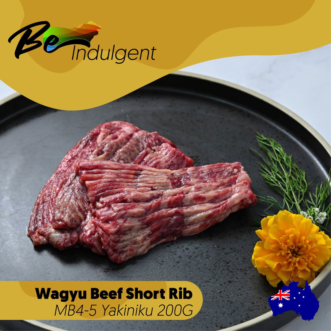 Be-Indulgent Wagyu Aust Beef Short Rib MB4-5 Yakiniku 200G