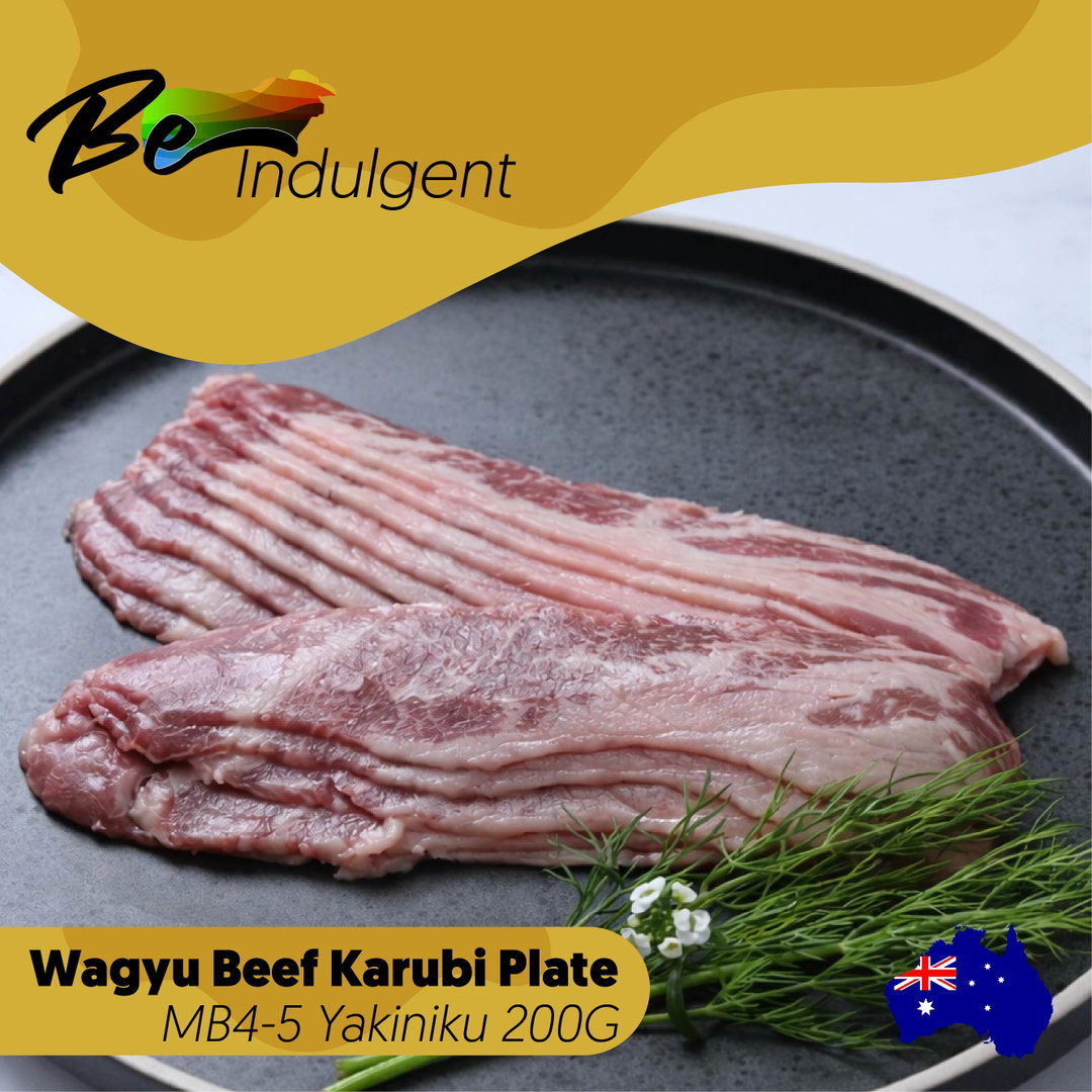Be-Indulgent Wagyu Aust Beef Karubi Plate MB4-5 Yakiniku 200G