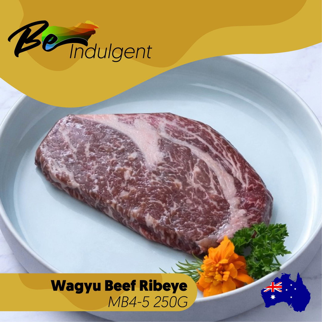 Be-Indulgent Wagyu Aust Beef Ribeye MB4-5 250G
